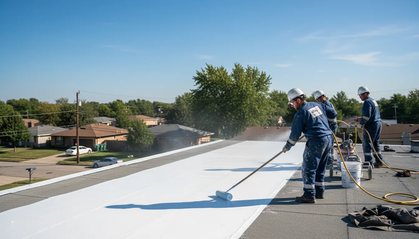 Commercial roof coating in Comstock, TX near me
